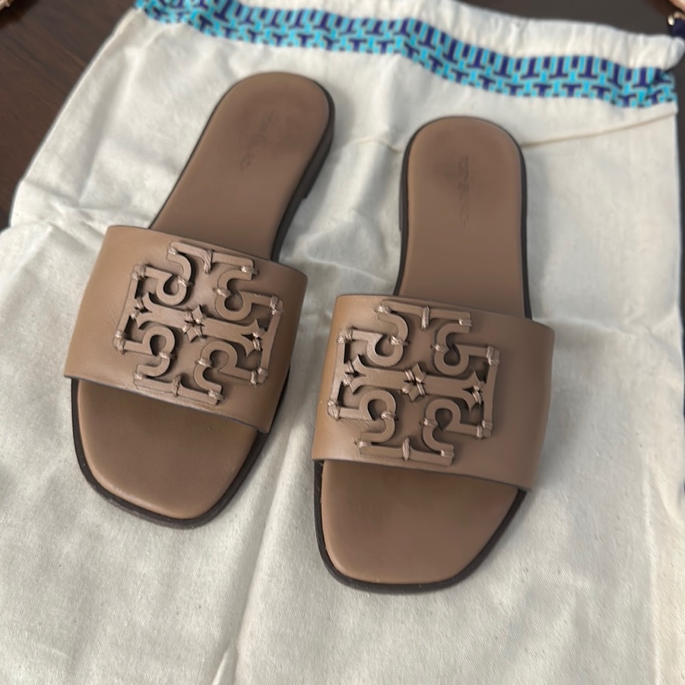 Tory Burch , Ines Slide Sandal - Almond Flour !